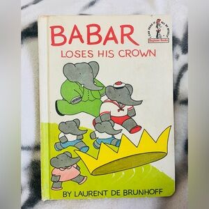 1967 Vintage Dr. Seuss - Babar Looses his Crown Hardcover Children’s Book